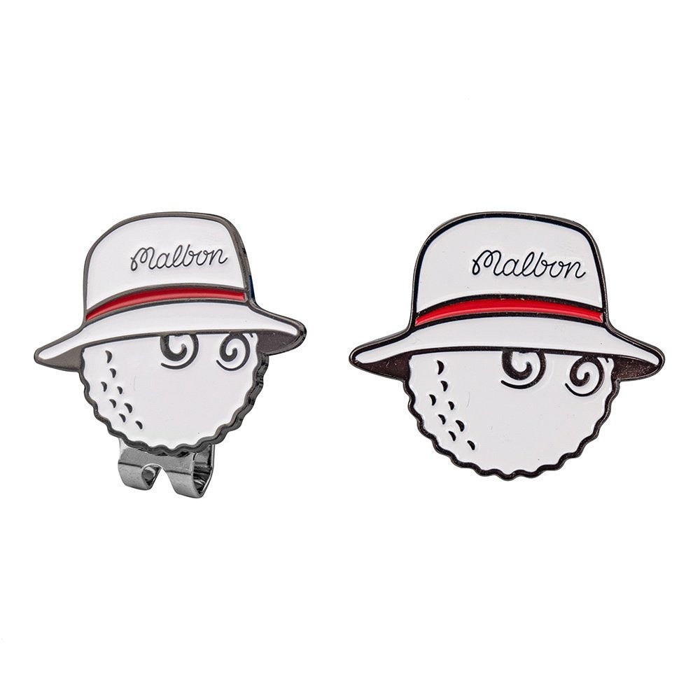 [เกาหลี] Malbon Golf Hat Clip Metal Magnetic Golf Mark Green Ball Mark Golf Supplies 2201