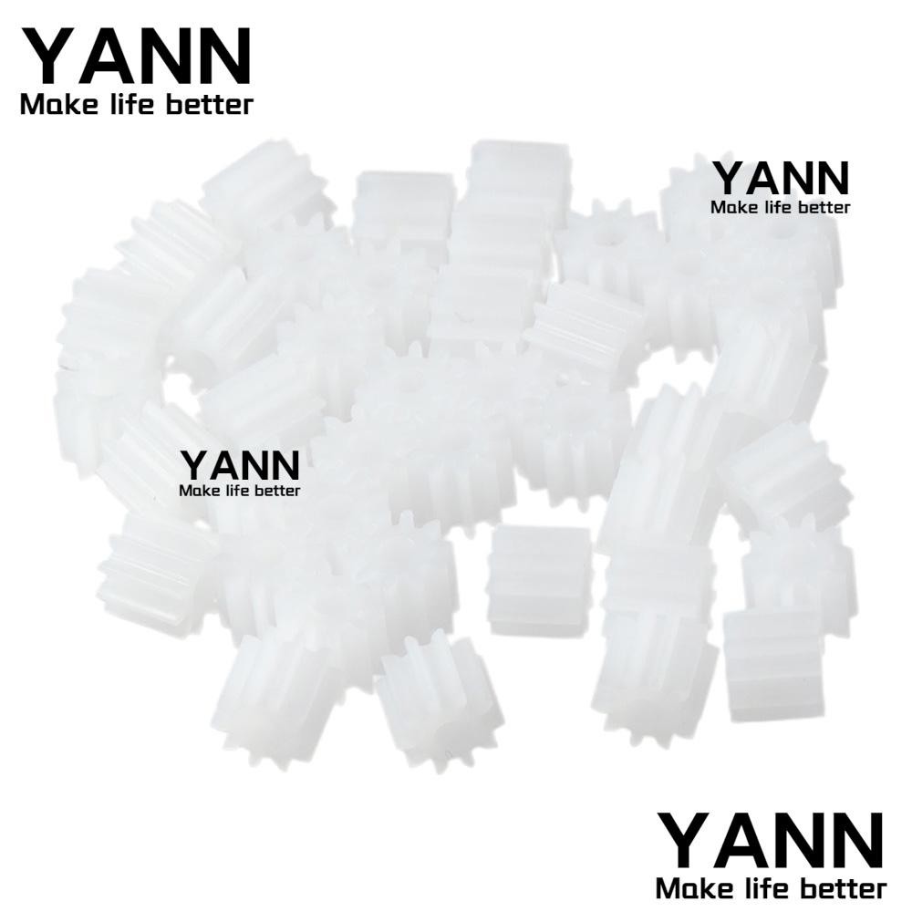 Yann1 50 ชิ้นเกียร์ลด, 10 ฟันรุ่น 102A พลาสติกหนอนเกียร์,ทนทานสีขาวของเล่นอุปกรณ์เสริม RC รถหุ่นยนต์