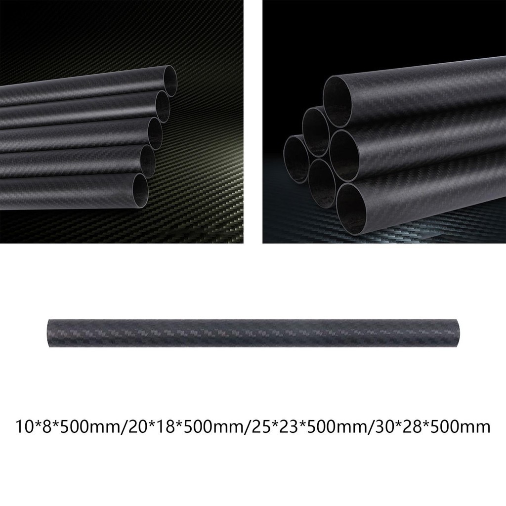 [juntzym ] ท ่ อคาร ์ บอนไฟเบอร ์ ท ่ อกลมคาร ์ บอนไฟเบอร ์ สําหรับจักรยาน Quadcopte RC รถ