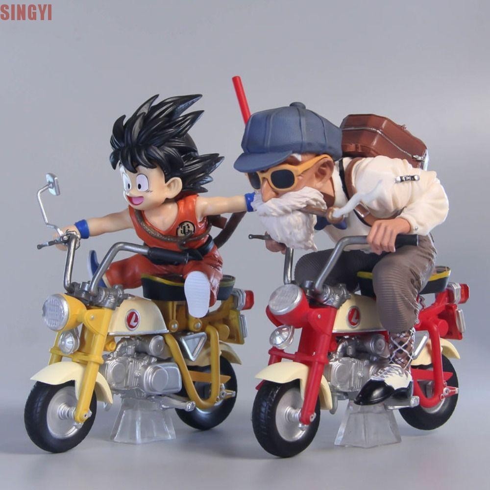 Singyi Son Goku รุ ่ น Toys, Son Goku หัวรถจักรรถจักรยานยนต ์ Goku Figure, PVC ของเล ่ น 15 ซม.PVC อะนิเมะรถจักรยานยนต ์ Roshi Action Figure เพื ่ อนของขวัญ