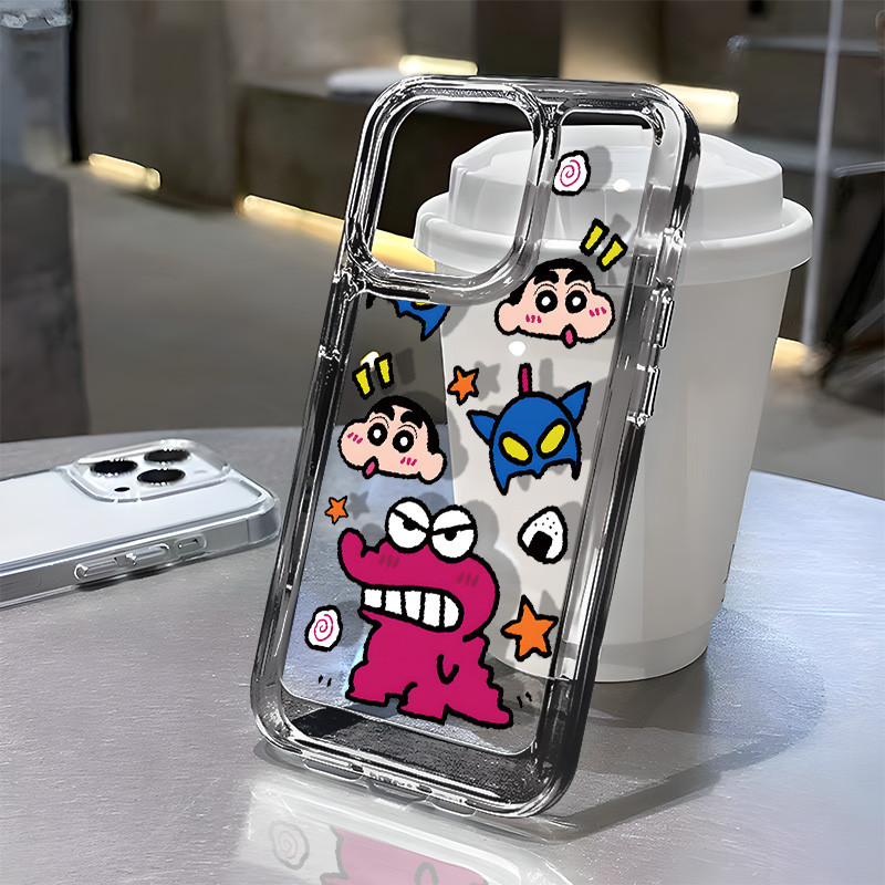 ถุงลมนิรภัยสําหรับ iphone 16 Pro Max 15 14 13 12 11 Pro Max8 7 Plus X XR XS 6 6S Se 2020 TPUนุ่มโปร่งใสฝาครอบโทรศัพท์ปลอก