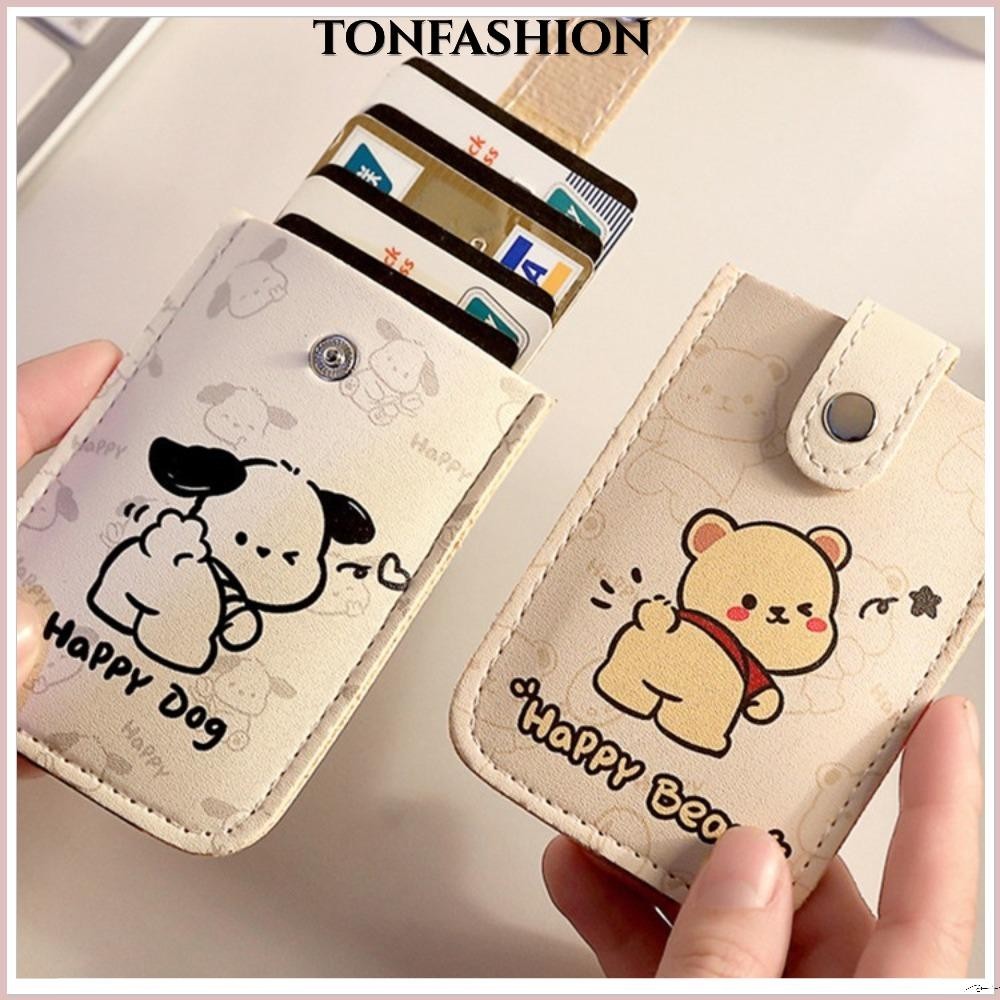 Tonfashion Mini Card Wallets, RFID Blocking Pull-out ประเภท ID Card Holder, Creative PU หนังลามิเนตปกปิด 6 กระเป ๋ านามบัตรผู ้ ชาย