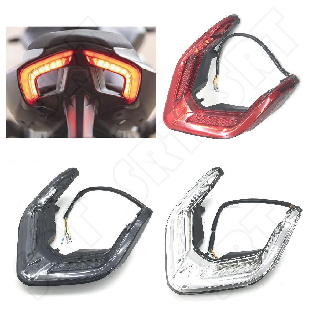 เหมาะสําหรับ Ducati Streetfighter V2 V4 V4S V4SP 2019-2023 รถจักรยานยนต์ LED ไฟท้ายแบบบูรณาการด้านหล