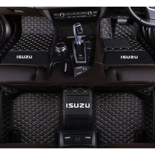 Custom ISUZU DMAX / D-Max (2013-2024) พรมปูพื ้ นรถยนต ์ พรมรถยนต ์ พรมรถยนต ์ karpet ขวามือไดรฟ ์ หนังกันน ้ ํา