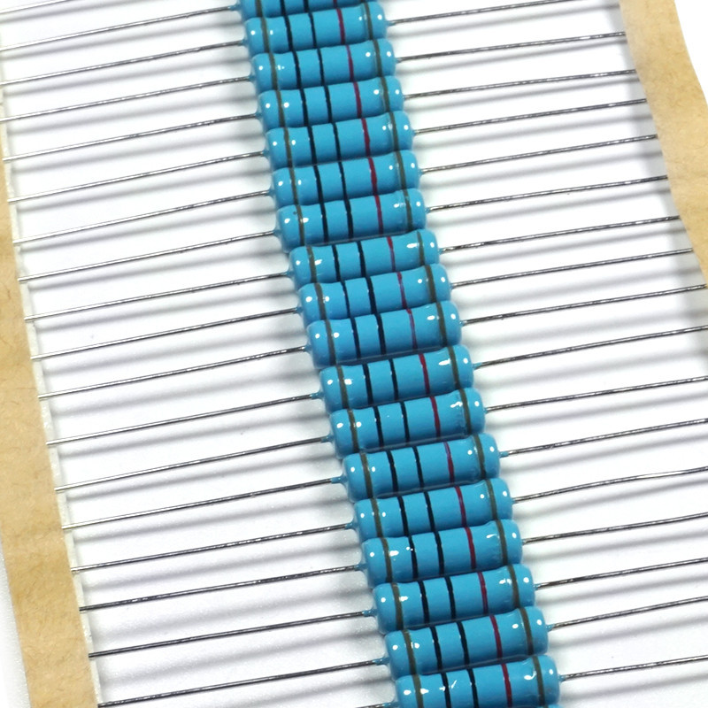 20pcs 2W โลหะตัวต้านทานฟิล์ม 1% 1R ~ 1M 2.2R 4.7R 10R 22R 47R 100R 220R 470R 1K 10K 100K 2.2 4.7 10 22 47 100 220 470 โอห์มอิเล็กทรอนิกส์ส่วนประกอบ ราคา ถูกที่สุด ดีลบีเคเค แกลเลอรีภาพที่ 4