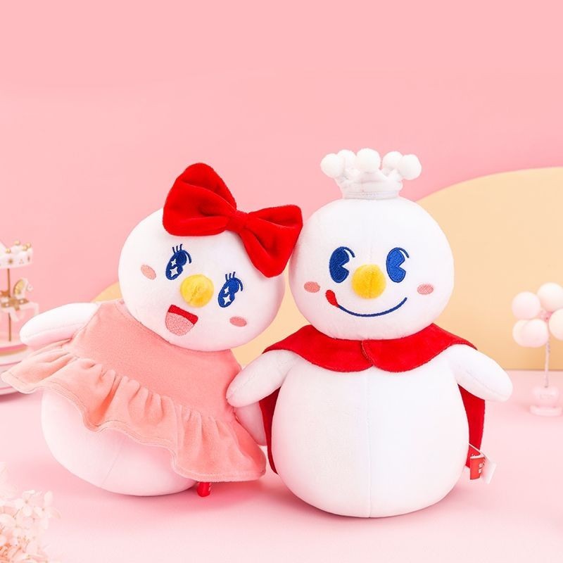 Mixue Bingcheng Snow King Snow Sister ตุ๊กตาตุ๊กตาคู่ตุ๊กตาวันวาเลนไทน์วันเกิดการ์ตูน C公雪王毛绒仔玩具人礼物卡通