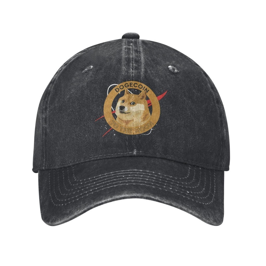 Doge Coin To The Moon Novelty Hipster หมวกคาวบอย