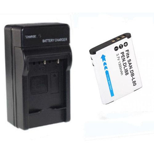 เหมาะสําหรับ Sanyo กล ้ องดิจิตอล DBL80 DB-L80 เครื ่ องชาร ์ จแบตเตอรี ่ CG10 CG11 P80 Cradle Charger