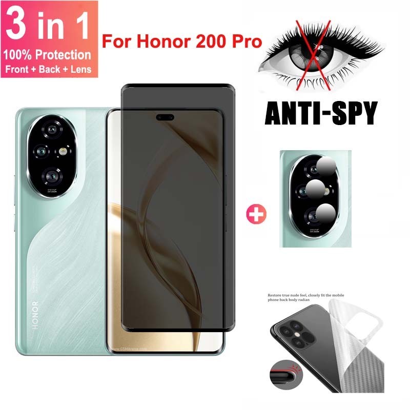 ฟิล์มกระจก สำหรับ Honor 200 Pro 5G ตัวป้องกันหน้าจอสำหรับ Honor 200 Pro X9A X9B Magic 6 5 Pro 5G การ