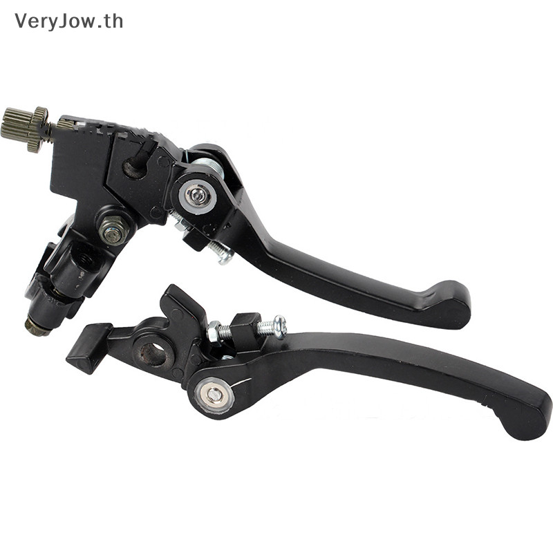 [VeryJow ] Klx CRF XR50-250 เบรคแฮนด ์ พับสีดําพับอลูมิเนียมคลัทช ์ เบรคคันโยกจักรยานรถจักรยานยนต ์ คลัทช ์ เบรคคันโยก Perch [TH ]