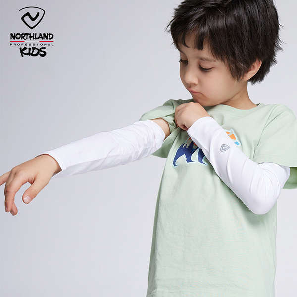 ปลอกแขนกันแดด uv ถุงมือ Northland Children's Sunscreen Sleeve Sleeve สําหรับเด็กขนาดกลางและขนาดใหญ่ Cool Ice Silk Sleeve Anti-UV Outdoor Cycling Arm Sleeve