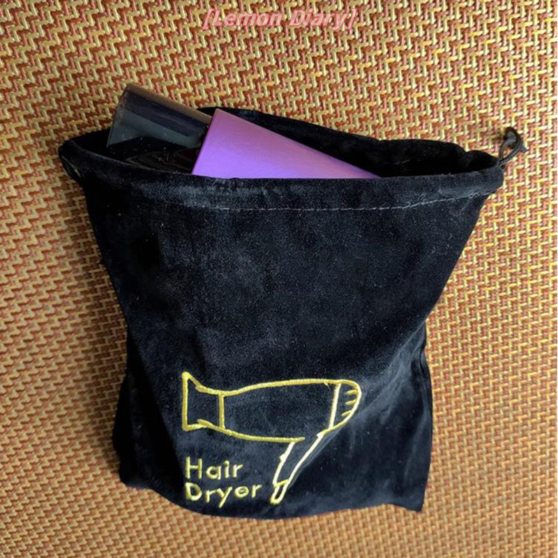 แอลดี| 1 PC เครื่องเป่าผมกระเป๋าผ้า Hair Diffuser กระเป๋าเครื่องเป่าผม Drawstring ปิดผ้าใบเข็มขัดปาก Drawstring ถุงเก็บฝุ่นใหม่