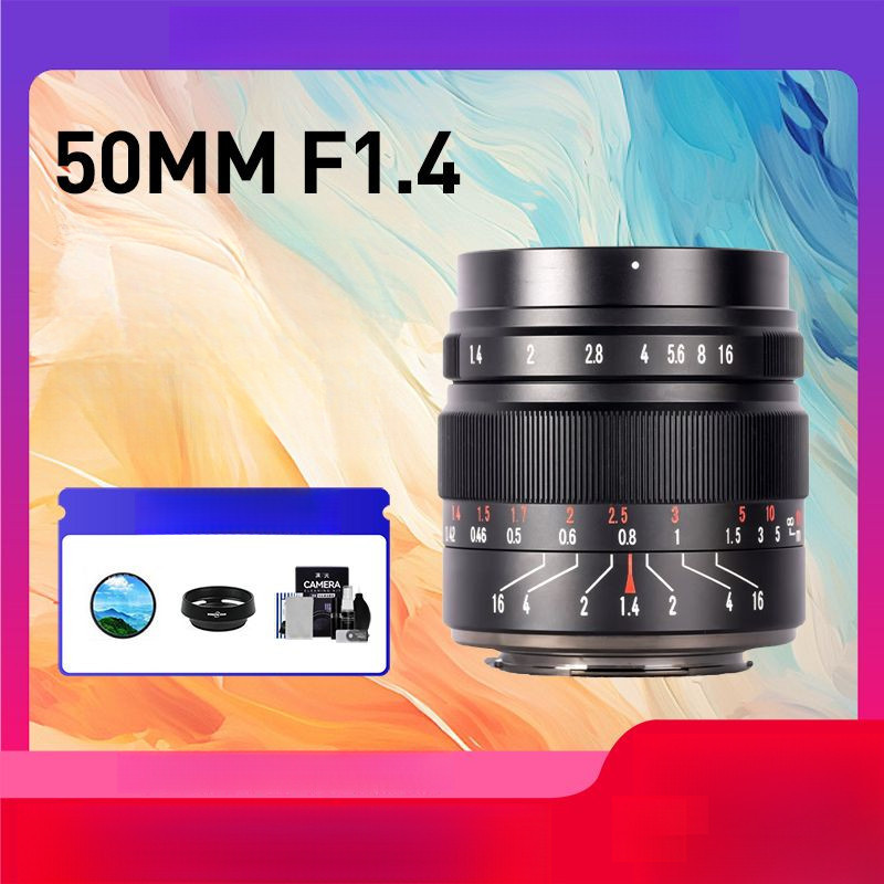 Xingyao 50mm F1.4เลนส์โฟกัสคงที่รูรับแสงขนาดใหญ่เหมาะสำหรับ Canon E-ปาก M43 Fuji L เมาท์