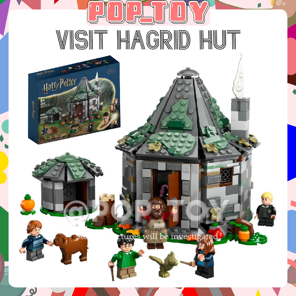 Harry Potter SeriesMOC 76428 Hagrids Hut: An Unexpected Visit Building Blocks ประกอบของเล่นเด็กของขว