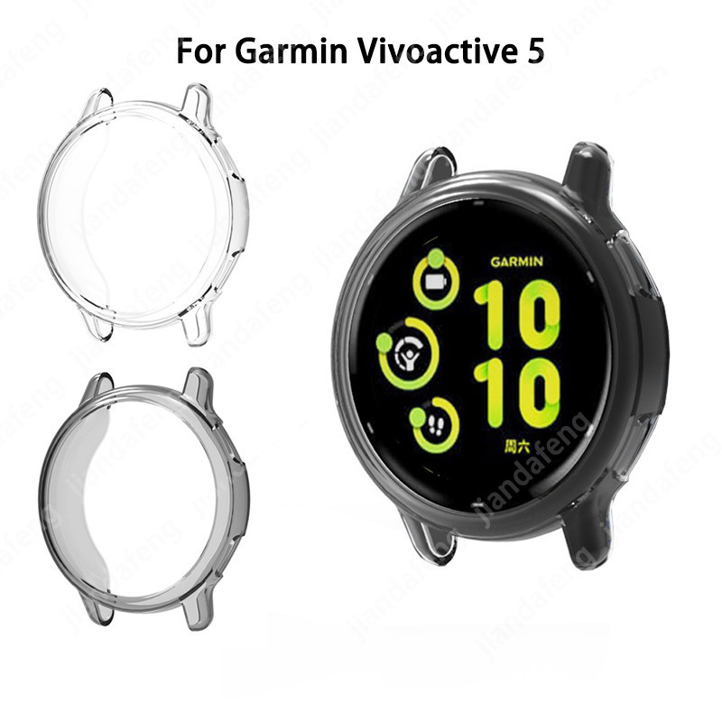 เคสป้องกันโปร่งใส TPU ป้องกันรอยขีดข่วนบางเฉียบสําหรับ Garmin Vivoactive 5