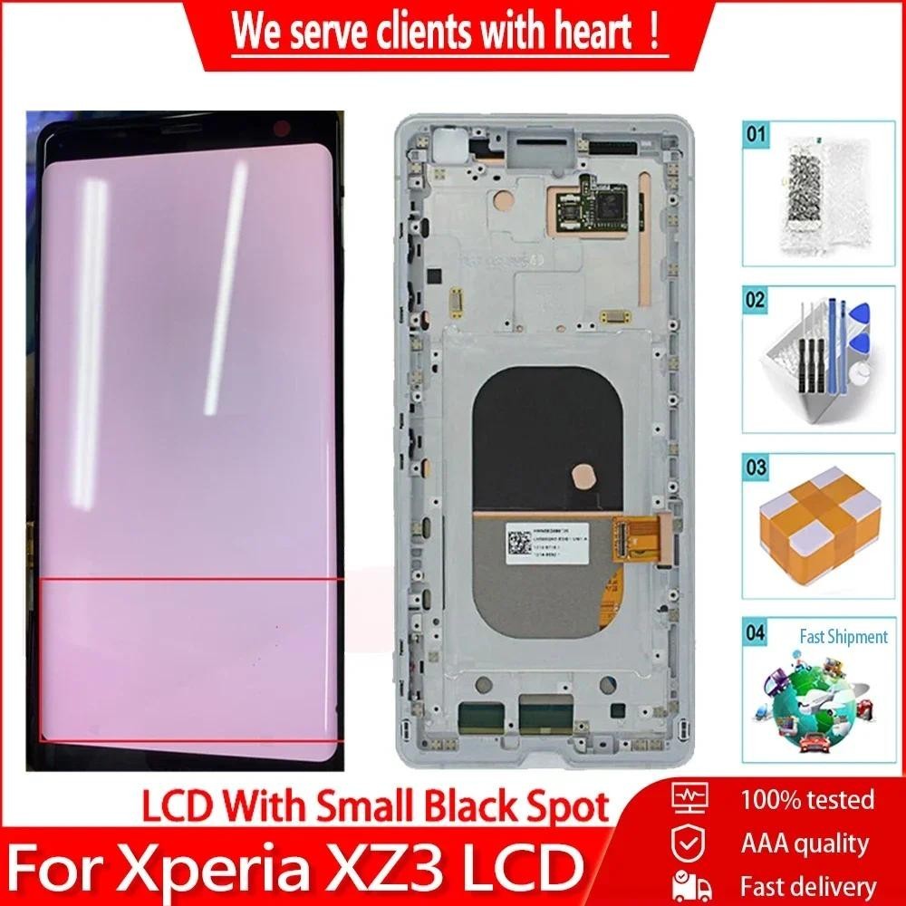 Original 6.0 "สําหรับ SONY Xperia XZ3 H9436 H8416 H9493 จอแสดงผล LCD สีดําขนาดเล็กจุดหน้าจอสัมผัส LC