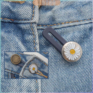 ZY กระดุมขยายเอว เพิ่มขนาดรอบเอวกางเกง สายบุฟเฟ่ต์ต้องไม่พลาด jeans buttons