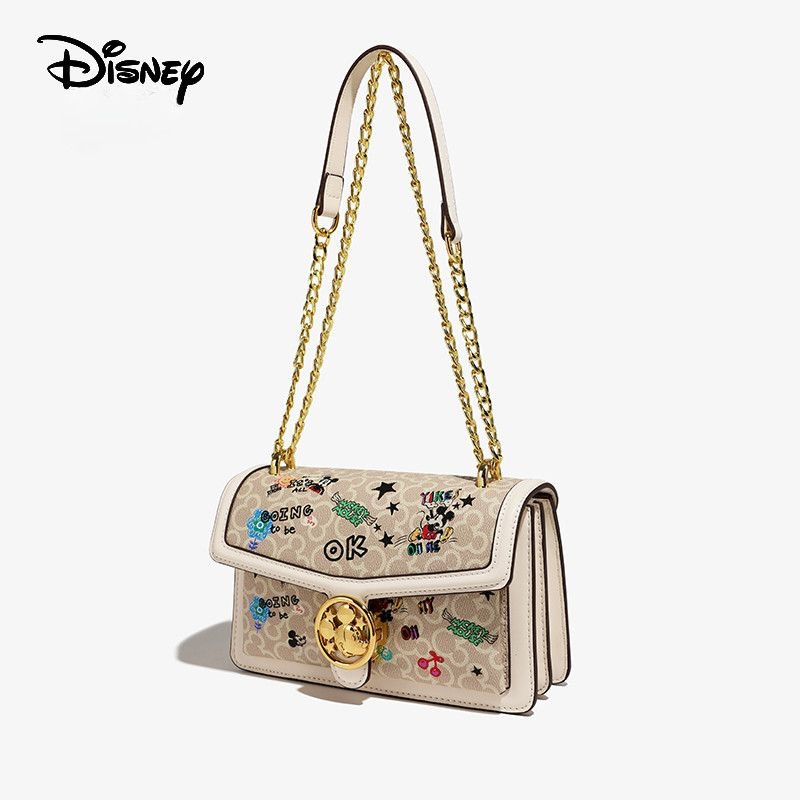 กระเป๋าสะพาย Disney Mickey Graffiti รุ่นลิมิเต็ด - มีสไตล์ 2024 กระเป๋าสะพายข้างสําหรับผู้หญิงและเด็กหญิง