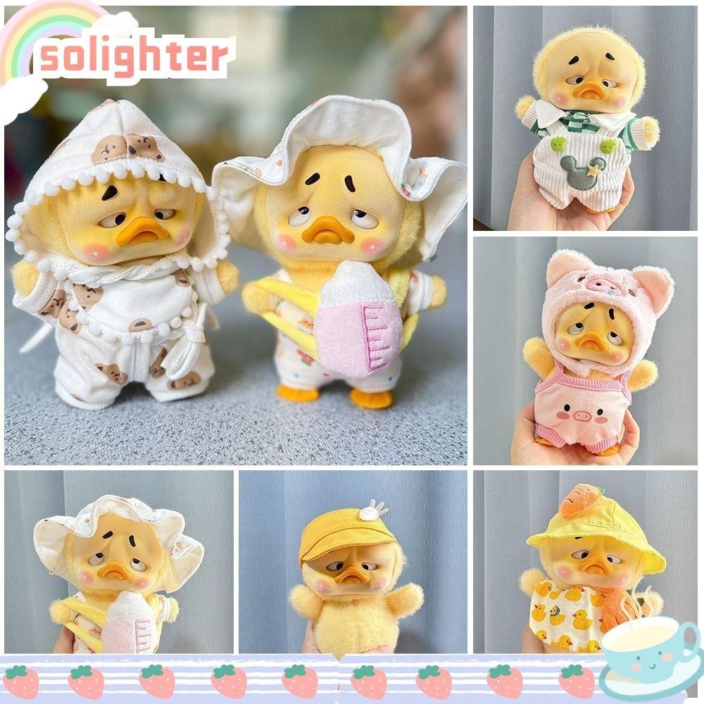 Solighter เสื้อผ้าเป็ด Annoying, เป็ดน้อยสีเหลืองฉันเสียใจที่อุปกรณ์ตุ๊กตาทํางาน, ตุ๊กตา Series Cos กล่องของขวัญเสื้อผ้าตุ๊กตาทํามือ