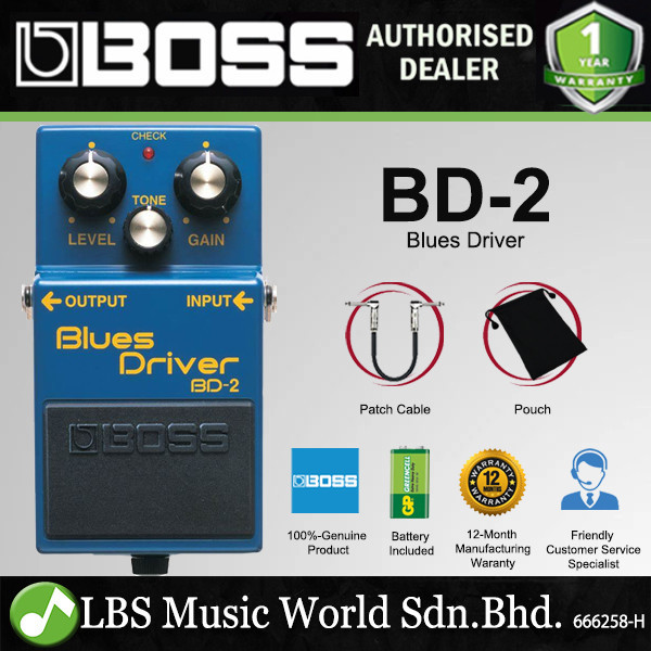 Boss BD-2 Blues Driver เอฟเฟคกีต้าร์ (BD2 / BD 2)