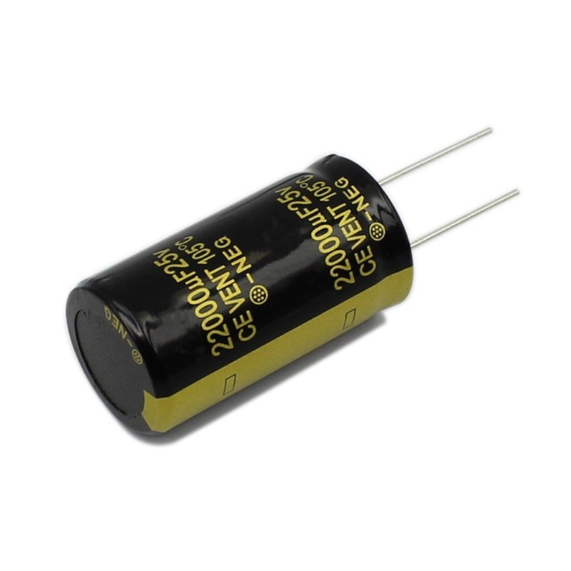 Aotoo ตัวเก็บประจุ 25V 22000UF Electrolytic Capacitor สําหรับ TV LCD Monitor วิทยุสเตอริโอเกม