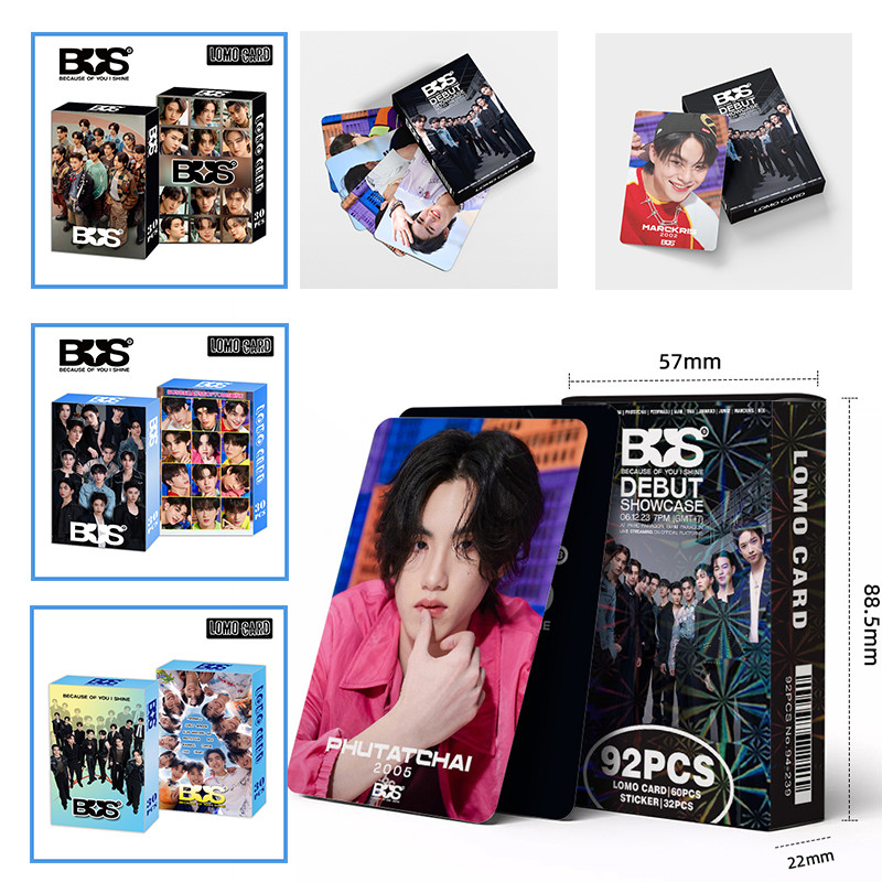 การ์ดโลโม่ BUS Peemwasu ภูตชัย 92 ชิ้น/กล่องทองแดง Aa Khunpol Heart Alan Nex Thai Jung Jinwook Photo