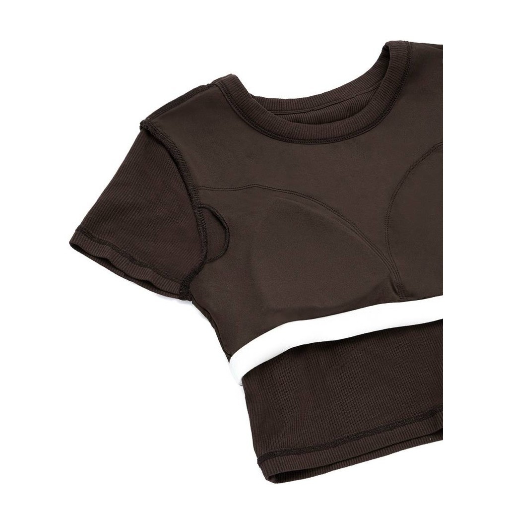 Sabina Wearever SS24 เสื้อเสริมบราในตัว รหัส SOJ23015CM - สีน้ำตาลเข้ม — صورة 3