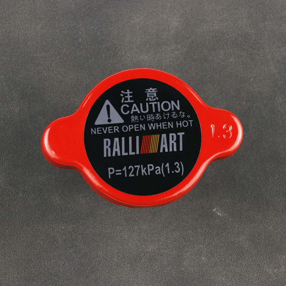 สีแดง/เงิน/สีดํา Ralliart ฝาหม้อน้ําแรงดันสูง 15 มม.ขนาดใหญ่สําหรับ MITSUBISHI Outlander Lancer Evolution