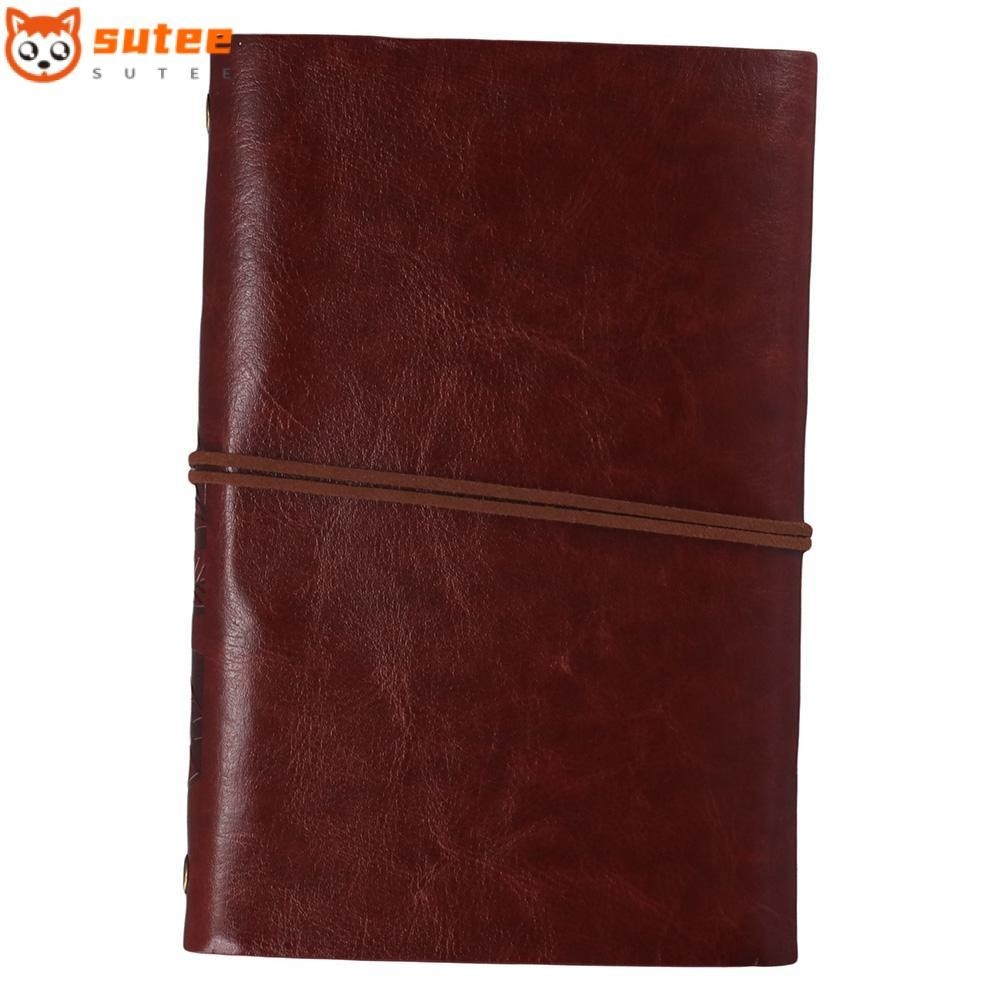 Sotee Travelers Notebook, Leaf PU Leather Journal Sketchbook, Vintage Hand Account Book Home
