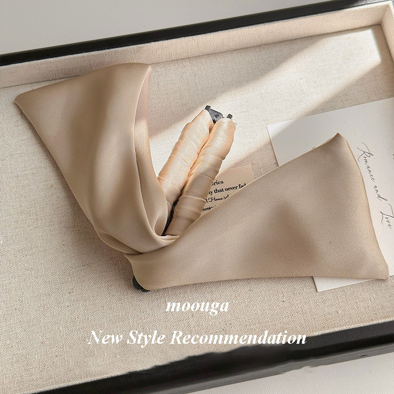 Mouga/simple Classy Rabbit Ear Banana Clip กิ๊บติดผมด้านหลังหัวแนวตั้งคลิปกิ๊บติดผมผ้าโพกศีรษะ