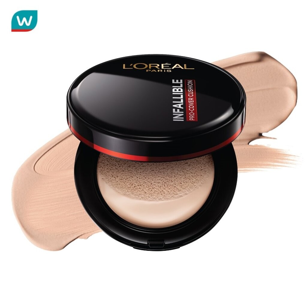 L'Oreal Makeup ลอรีอัล ปารีส อินฟอลลิเบิล โปร-คัฟเวอร์ คุชชั่น 14ก. 320