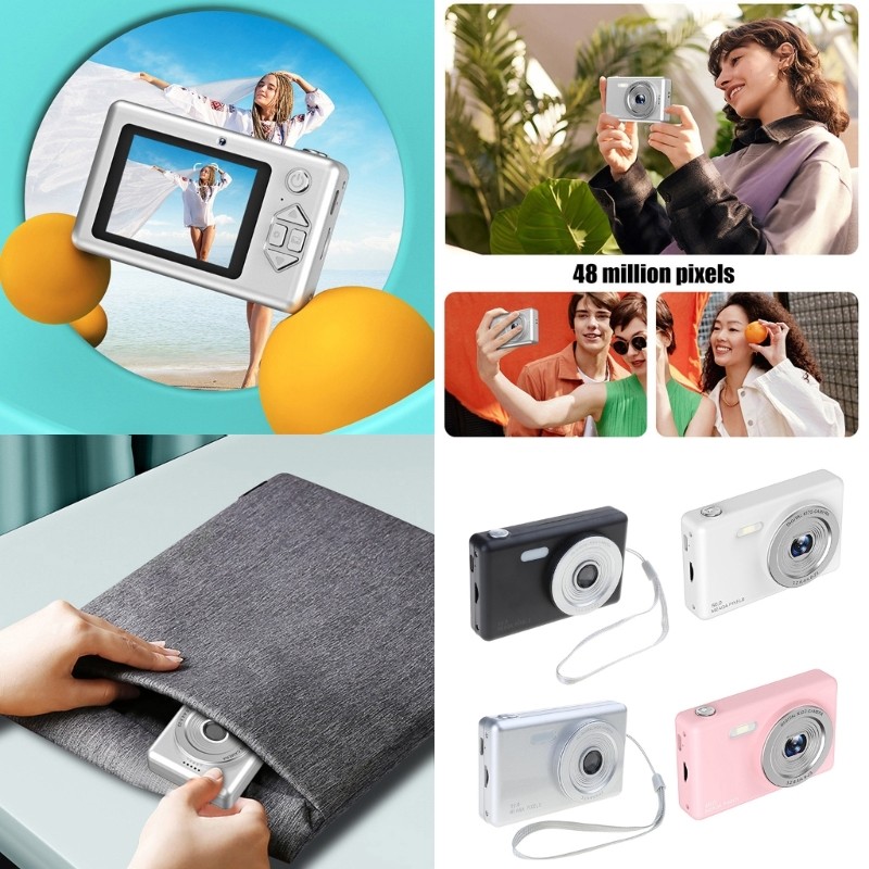 COU Point and Camera กล้องดิจิตอล 4K 48MP สําหรับวัยรุ่นนักเรียนกล้องเด็ก