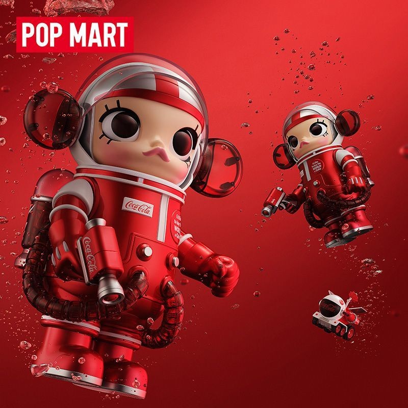 [POPMART] MEGA SPACE MOLLY 400% CLASSIC COCA-COLA CLASSIC COCA-COLA Big Baby Big Body อินเทรนด์เล่น 