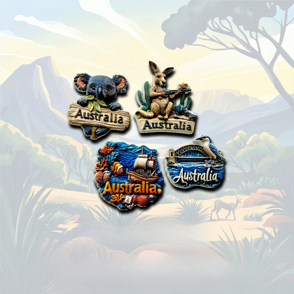 INS澳大利亚冰箱贴 แม่เหล็กตู้เย็นออสเตรเลียคุณภาพสูง Designer ของที่ระลึกของขวัญ E9