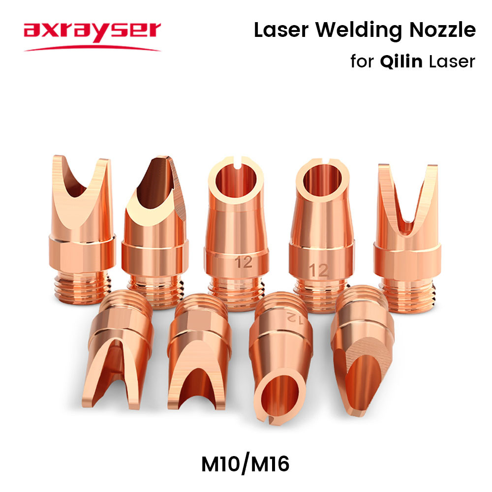 Axrayser QILIN หัวฉีดเชื่อม M10/16 Calibre0.8-2.0 สําหรับ QILIN WSX HAWEI มือถือเลเซอร์เชื่อมหัว
