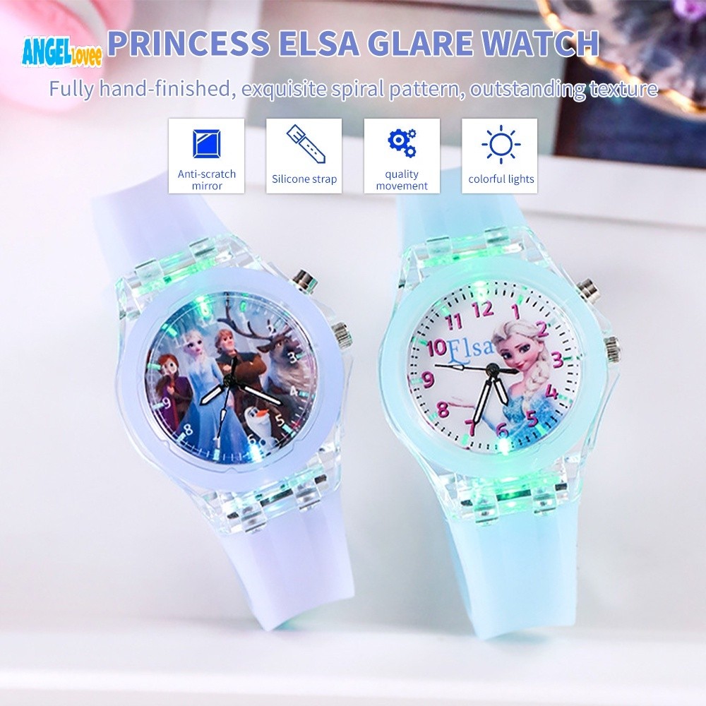 Sofia Frozen Watch Watch Light Elsa With Kid Tangan