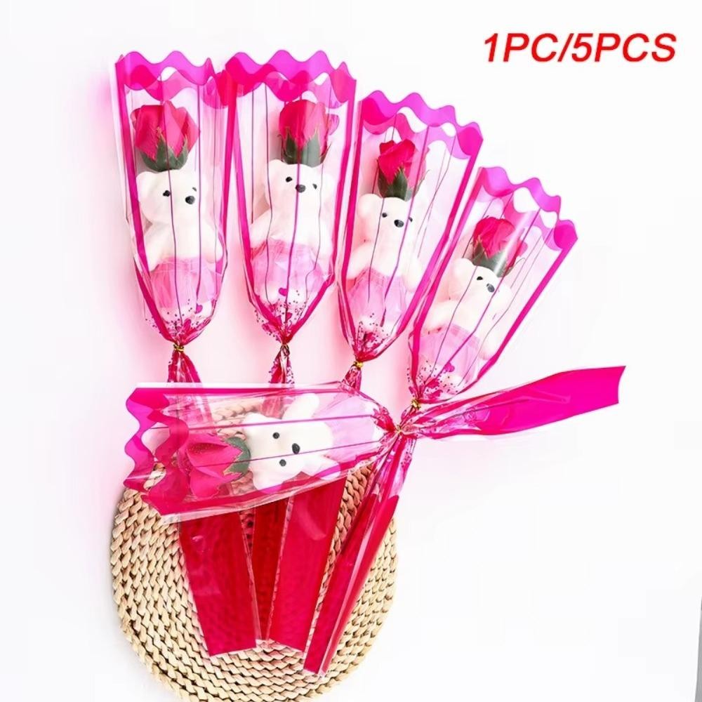 LONFENG ช่อดอกไม้รับปริญญาหมีน่ารัก, ดอกไม้สบู่ของขวัญรับปริญญาดอกกุหลาบประดิษฐ์, ของเล่นตุ๊กตา DIY การ์ตูนตกแต่งหมี - รูปที่ 5