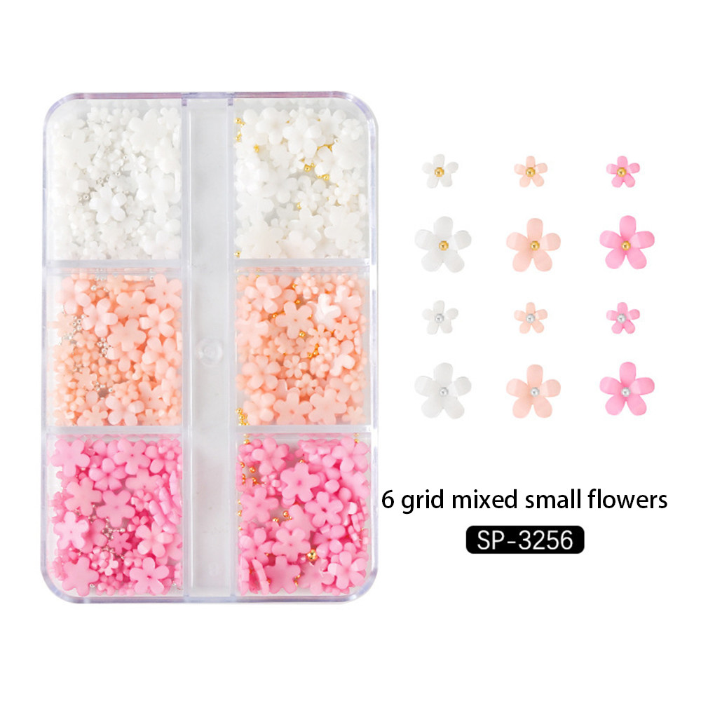 ใหม่แต่งเล็บเครื่องประดับเรซิ่นผสมดอกไม้มุกเหล็กลูกปัดเครื่องประดับแต่งเล็บฤดูร้อนยอดนิยม - รูปที่ 2