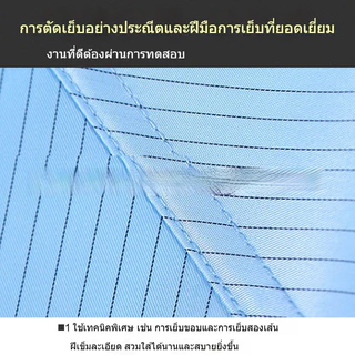 ชุดป้องกันไฟฟ้าสถิตย์ กันฝุ่น ใช้ซ้ำได้ ชุดคลีนรูม แบบคลุมทั้งตัว ใส่สบาย ระบายอากาศได้ดี