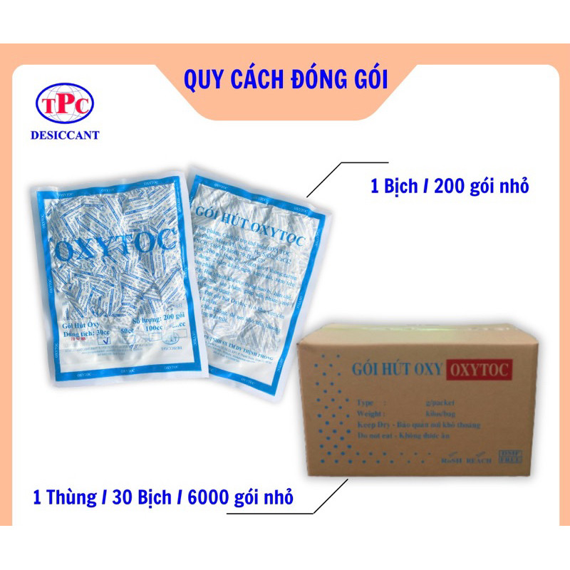 OXY OXYTOC Green Oxygen Absorber Pack 200c ถนอมอาหารสําหรับอาหารทุกชนิด | มายคมาร์ท