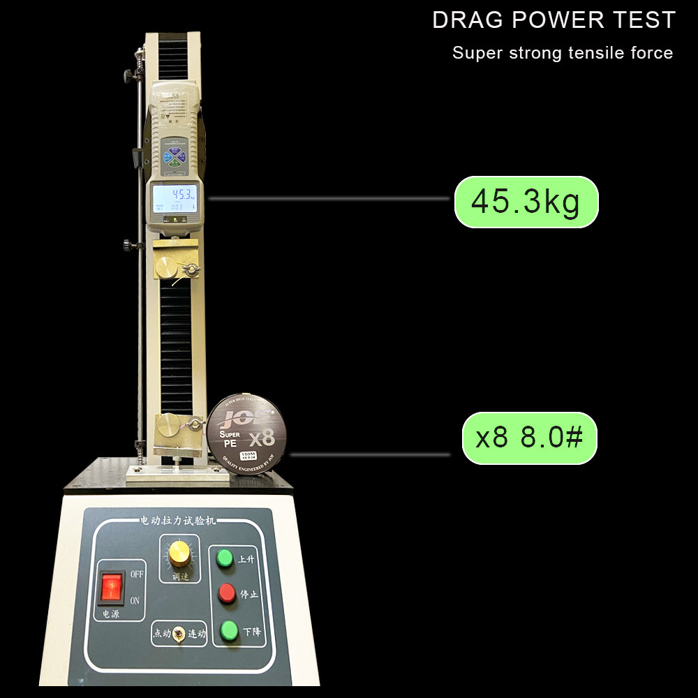 Jof 300M 500M 1000M สายตกปลา PE 4 เส้น, สายหลักแบบดึงที่แข็งแกร่งทนต่อการสึกหรอ, อุปกรณ์ตกปลา 8LB-80LB 0.1MM-0.5MM - รูปที่ 6