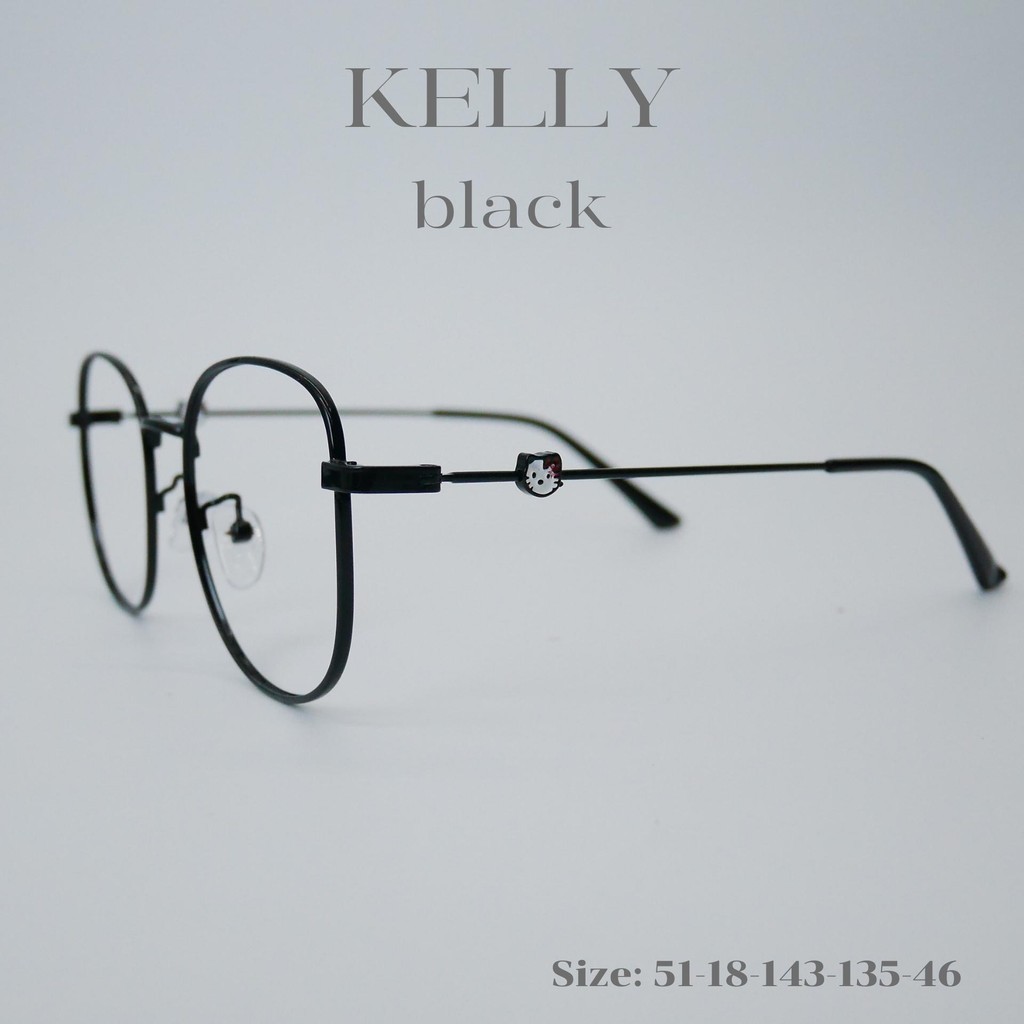 แว่นสายตายาวเลนส์โปรเกรสซีฟเลนส์ ไร้รอยต่อ รุ่น Kelly เคลลี่ 23068 เลนส์มองได้ 3 ระยะไร้ลอยต่อ ออกแดดเลนส์เปลี่ยนสีเทาดำ