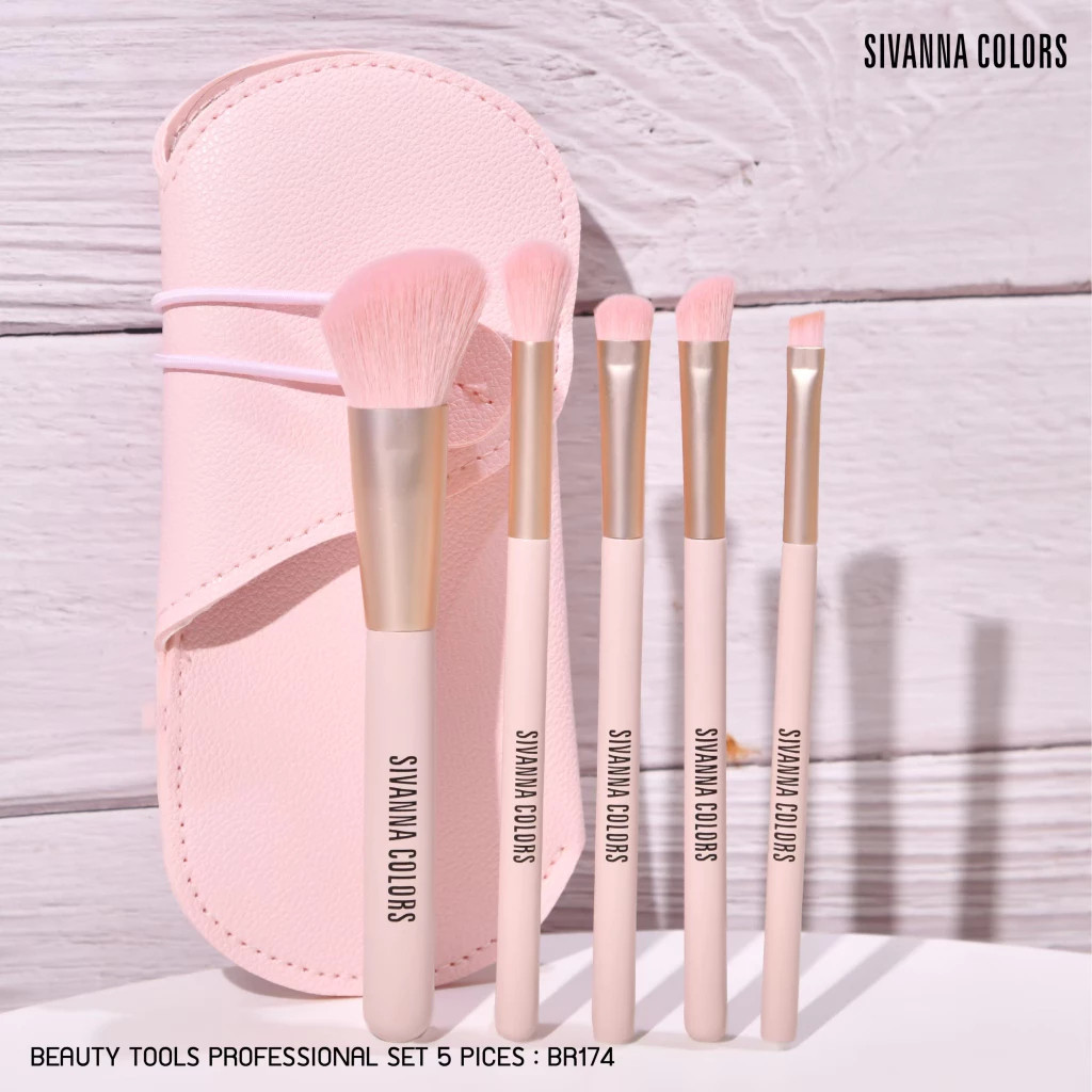 BR174 ซีเวนน่า บิวตี้ ทูลส์ โปรเฟสชั่นนอล เซท 5 พิส Sivanna Colors Beauty Tools Professional