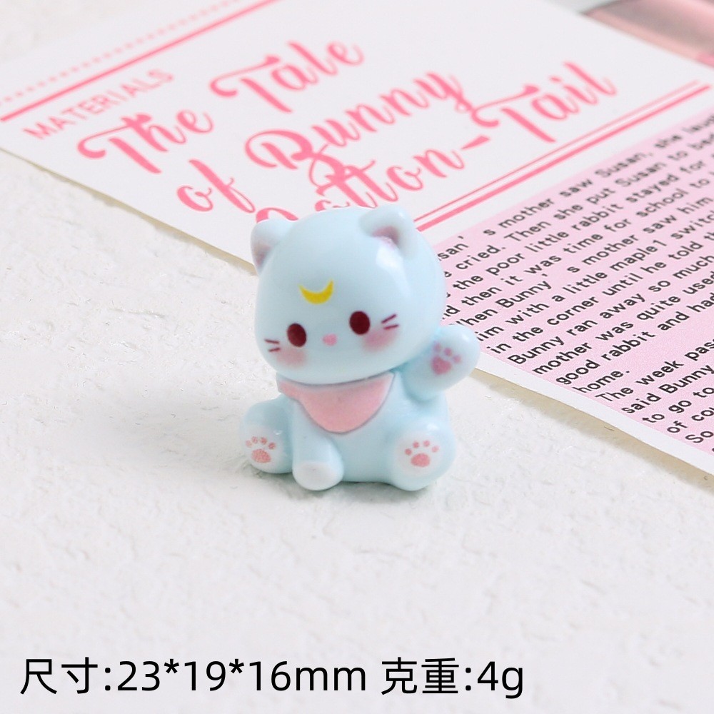 แมวโบกน่ารัก 3D อุปกรณ์เสริมผม DIY กาวครีม แม่เหล็กติดตู้เย็น วัสดุตกแต่งขายส่ง - รูปที่ 4