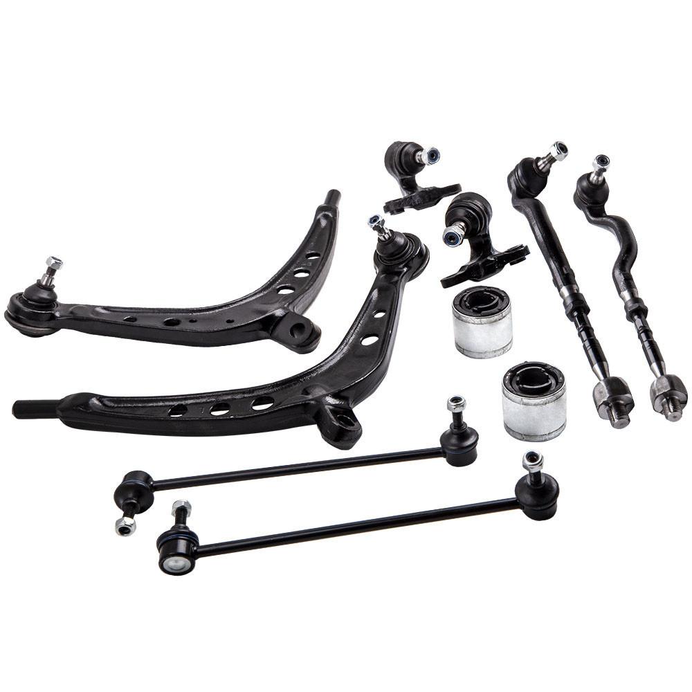 Maxpeedingrods ชุด 10 ชุดแขนควบคุมระบบกันสะเทือนด้านหน้าสําหรับ BMW 325xi 330xi E46 2.5L 3.0L