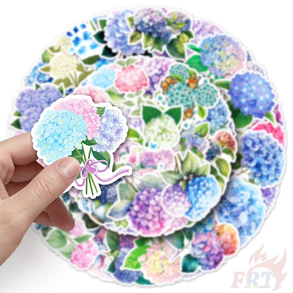 ❉ ไฮเดรนเยีย . สติ๊กเกอร์ศิลปะดอกไม้ ❉ 50 ชิ้น/เซ็ต DIY แฟชั่นสติ๊กเกอร์ Doodle กันน้ํา - รูปที่ 7
