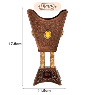 LOVIVER ไฟฟ้า Censer EU อะแดปเตอร์เหล็กสําหรับสมาธิห้องนอนสํ…