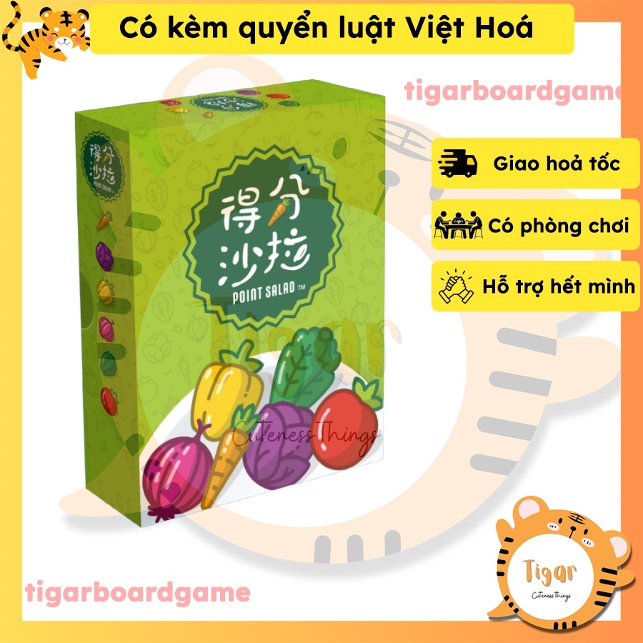 [เวียดนาม] Boardgame Point Salad - มินิเกมเพื่อซื้อผักและผลไม้ เกมครอบครัวทางปัญญา Tigar