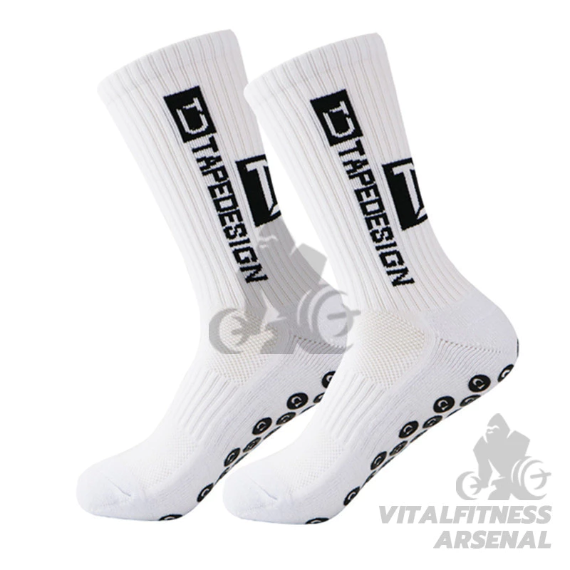 ถุงเท้ากันลื่น ถุงเท้าฟุตบอล ถุงเท้าวิ่ง socksหนานุ่ม การออกแบบกันลื่น เหมาะสำหรับฟุตบอล