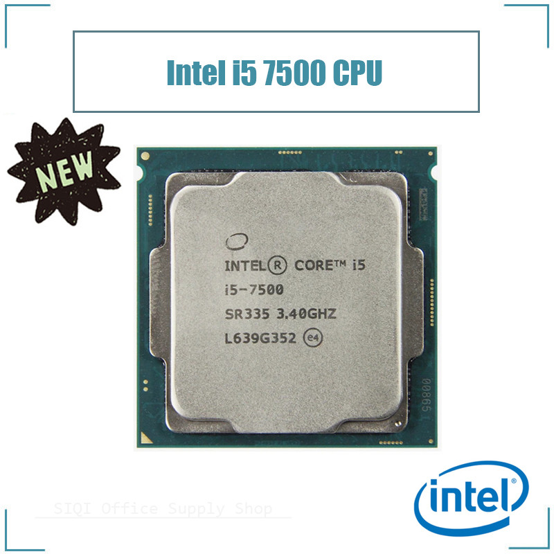 เมนบอร์ด CPU Intel I5 7500 รองรับโปรเซสเซอร์ CPU LGA 1151 3.4Ghz Quad-Core 7th gen
